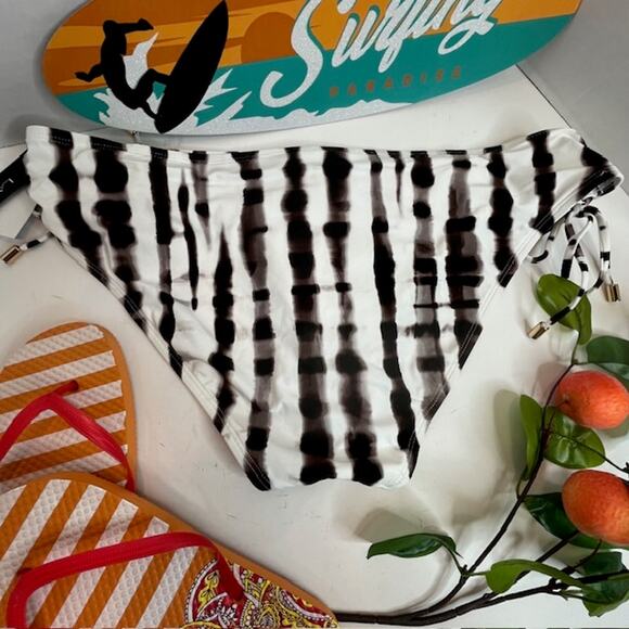 La Blanca NEW Bamboo Adjustable Loop Hipster Swim bottom Size 16 - Picture 5 of 7